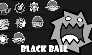 Play Geometry Dash: Black Ball now!