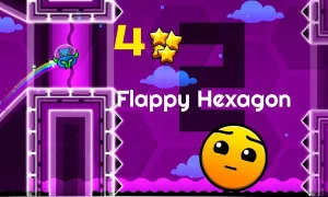 Play Geometry Dash Flappy Hexagon now!