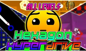 PLay Geometry Dash Hexagon Hyperdrive now!