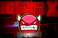 Play Geometry Dash Ice Carbon Diablo X now!