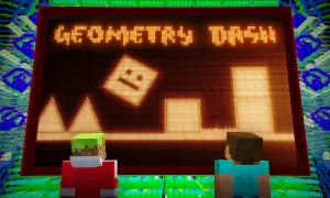 Play Geometry Dash Minecraft now!
