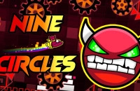 Play Geometry Dash Nine Circles now!