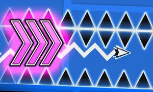 Play Geometry Dash Wave Spam now!