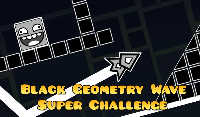 PLay Black Geometry Wave Super Challenge now!