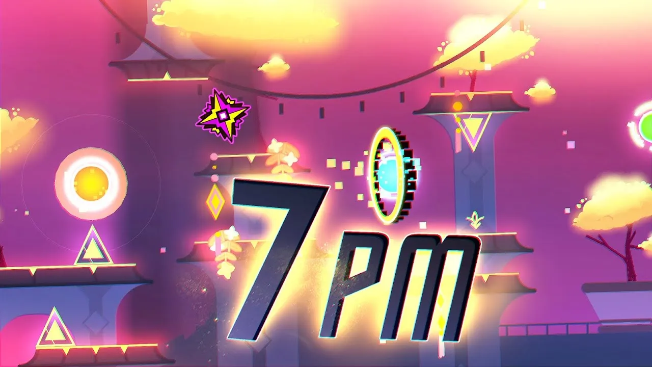 PLay Geometry Dash 7 PM now!