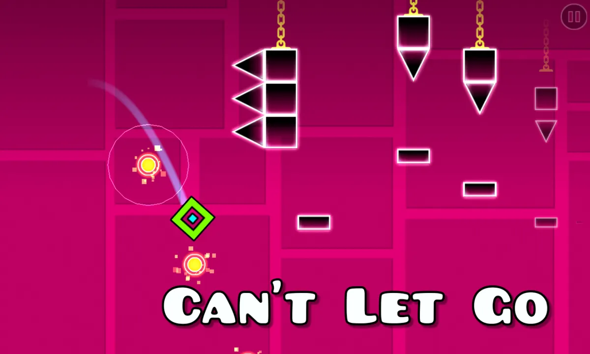 PLay Geometry Dash Can't Let Go now!
