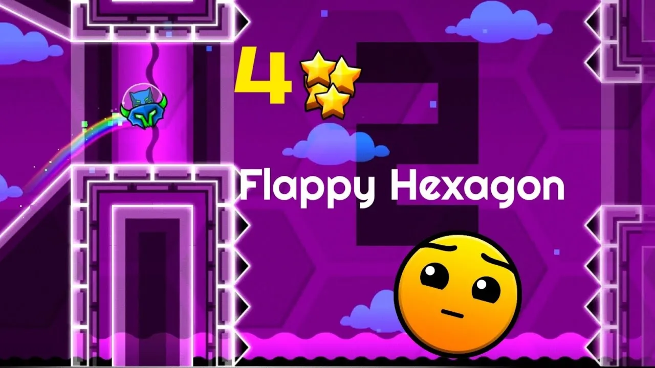PLay Geometry Dash Flappy Hexagon now!