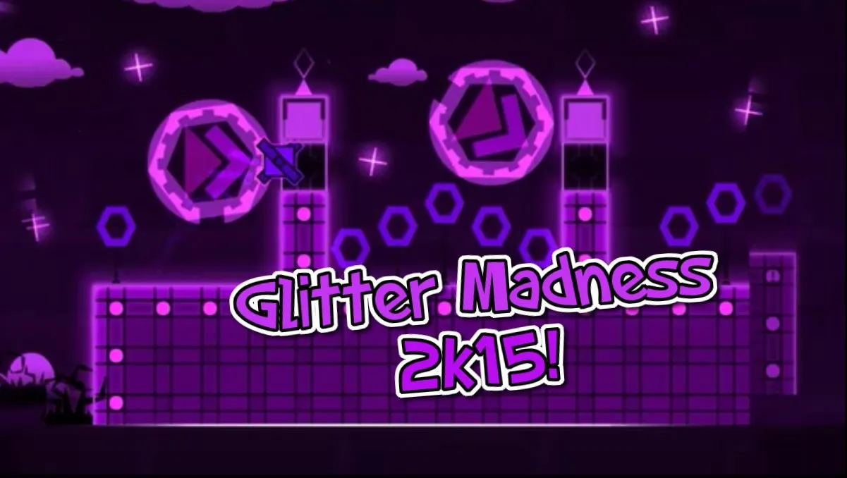 PLay Geometry Dash Glitter Madness 2k15 now!