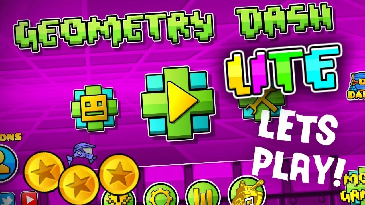 PLay Geometry Dash Lite now!