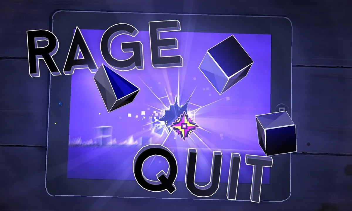 PLay Geometry Dash Rage Quit now!