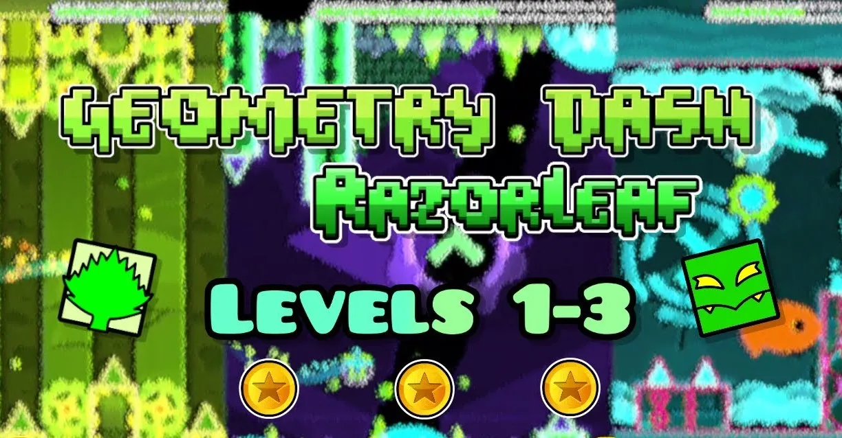 PLay Geometry Dash Razorleaf now!