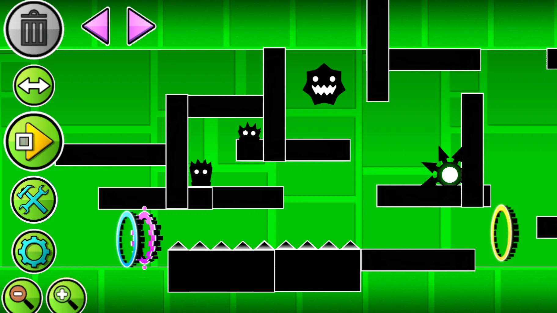 PLay Geometry Dash: Ship Editor now!