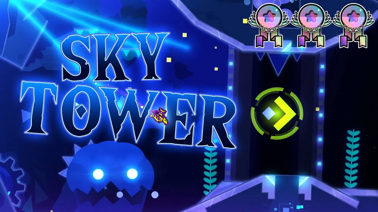 PLay Geometry Dash Sky Tower now!