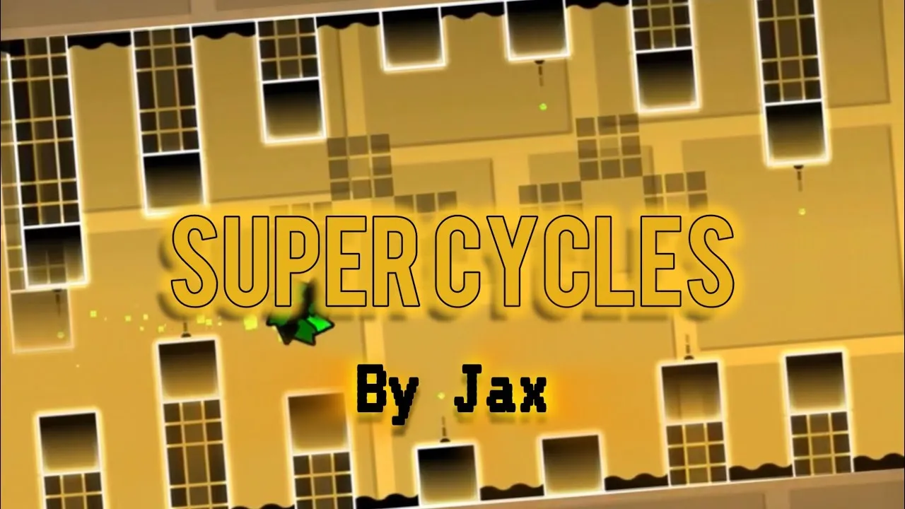 PLay Geometry Dash Super Cycles now!