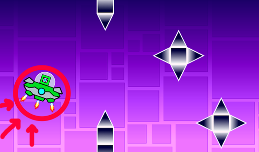 PLay Geometry Dash: UFO Flying now!
